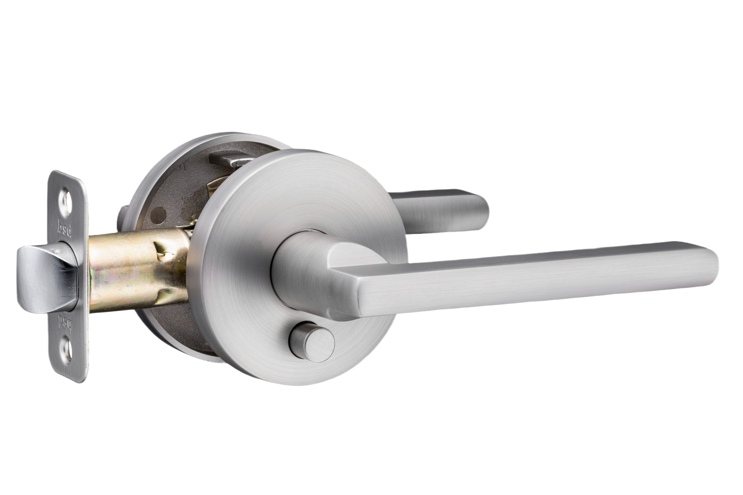 Chrome Round Rose Lever Handle